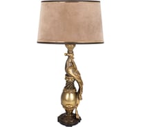 Настольный светильник BOGACHO Павлин бронзового цвета СБ-75/Б/Тюссо капучино