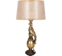 Настольный светильник BOGACHO Павлин бронзового цвета СБ-75/Б/Тюссо жемчуг