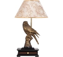 Настольный светильник BOGACHO Соколиная охота бронзового цвета СБ-8/Б/Каледония бискотти