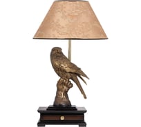 Настольный светильник BOGACHO Соколиная охота бронзового цвета СБ-8/Б/Каледония мокко