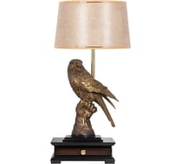 Настольный светильник BOGACHO Соколиная охота бронзового цвета СБ-8/Б/Тюссо жемчуг
