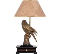 Настольный светильник BOGACHO Соколиная охота бронзового цвета СБ-8/Б/Тюссо кофе