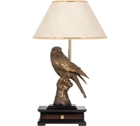 Настольный светильник BOGACHO Соколиная охота бронзового цвета СБ-8/Б/Молоко