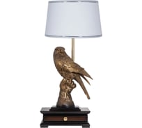 Настольный светильник BOGACHO Соколиная охота бронзового цвета СБ-8/Б/Тюссо снег