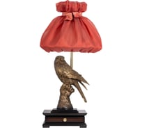 Настольный светильник BOGACHO Соколиная охота бронзового цвета СБ-8/Б/Мадлен роза