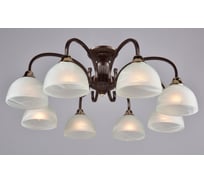 Потолочная люстра РОССВЕТ 8х60ВтхE27 РС20952 BRN+FG/8C