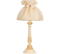 Настольный светильник BOGACHO Колонна испанская бежевого цвета СБ-9/АС/Мадлен жемчуг