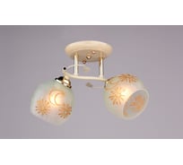 Подвесная люстра РОССВЕТ 2*60Вт*E27 РС19531 YG+FG/2C