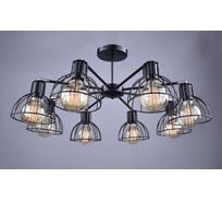 Потолочная люстра РОССВЕТ 8х60ВтхE27 РС21077 BK+CR/8C