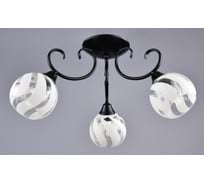 Потолочная люстра РОССВЕТ 3х60ВтхE27 РС21096 BK/3C