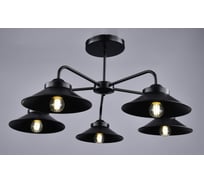 Потолочная люстра РОССВЕТ 5х60ВтхE27 РС21097 BK/5C