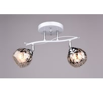 Подвесная люстра РОССВЕТ 2*60Вт*E27 РС16033 WT+CR/2C