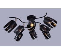 Потолочная люстра РОССВЕТ 8х60ВтхE27 РС21099 BK+FG/8C