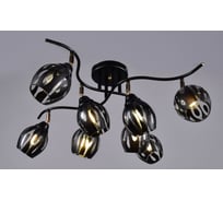 Потолочная люстра РОССВЕТ 8х60ВтхE27 РС21098 BK+FG/8C