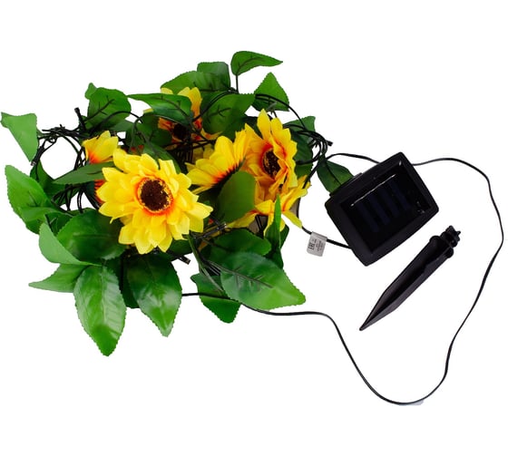 Садовая гирлянда на солнечной батарее Uniel Подсолнухи USL-S-138/PT2300 SUNFLOWERS UL-00009377