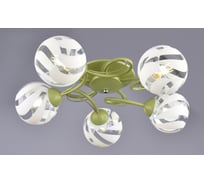 Потолочная люстра РОССВЕТ 5х60ВтхE27 РС21135 GN+CR/5C