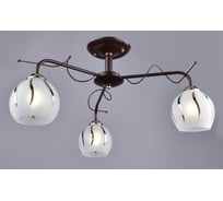 Потолочная люстра РОССВЕТ 3х60ВтхE27 РС21151 BRN+FG/3C