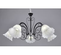 Подвесная люстра РОССВЕТ 5х60ВтхE27 РС22486 BK+CR/5P