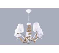 Подвесная люстра РОССВЕТ 5х60ВтхE14 РС22507 WT+FG/5P