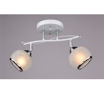 Люстра РОССВЕТ 2х60ВтхE27 РС16031 WT+CR/2C