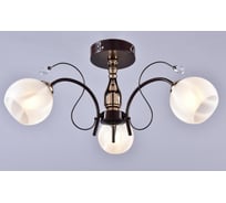 Потолочная люстра РОССВЕТ 3х60ВтхE27 РС22540 BRN+FG/3C