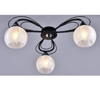 Потолочная люстра РОССВЕТ 3х60ВтхE27 РС21345 BK+CR/3C