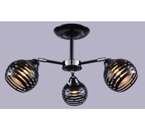 Потолочная люстра РОССВЕТ 3х60ВтхE27 РС21883 BK+CR/3C
