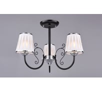 Люстра РОССВЕТ 3х60ВтхE27 РС20524 BK+CR/3C