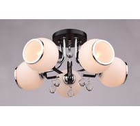 Люстра РОССВЕТ 5х60ВтхE27 РС20120 BK+CR/5C