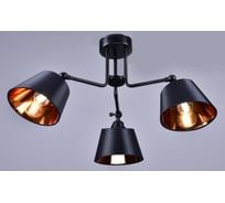 Люстра РОССВЕТ 3х60ВтхE27 РС21391 BK/3C