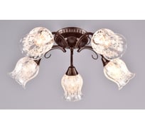 Потолочная люстра РОССВЕТ 5х60ВтхE14 РС20991 BRN/5C