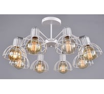 Потолочная люстра РОССВЕТ 8х60ВтхE27 РС21077 WT+CR/8C