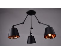 Потолочная люстра РОССВЕТ 3*60Вт*E27 РС21145 BK/3C