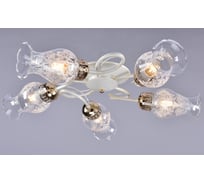 Потолочная люстра РОССВЕТ 5*60Вт*E27 РС22178 WT+FG/5С