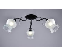 Потолочная люстра РОССВЕТ 3*60Вт*E27 РС21091 BK/3C