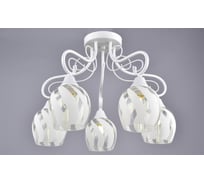 Потолочная люстра РОССВЕТ 5*60Вт*E27 РС21086 WT/5C