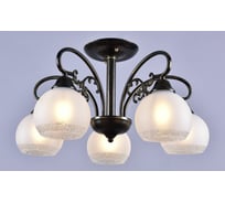 Потолочная люстра РОССВЕТ 5*60Вт*E27 РС21082 BK+FG/5C