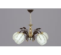 Подвесной светильник РОССВЕТ 5*60Вт*E27 РС21038 BRN+FG/5P