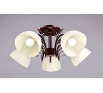 Люстра РОССВЕТ 5х60ВтхE27 РС20043 BRN+FG/5C