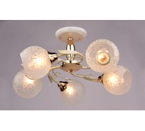 Люстра РОССВЕТ 5х60ВтхE27 РС20123 WT+FG/5C