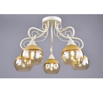 Потолочная люстра РОССВЕТ 5х60ВтхE27 РС21087 WT+FG/5C