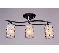 Потолочный светильник РОССВЕТ 3х60ВтхE27 РС16280 BK+CR/3C