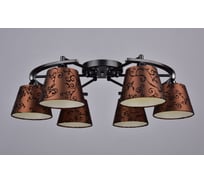 Потолочная люстра РОССВЕТ 6*60Вт*E27 РС20905 BK+CR/6C