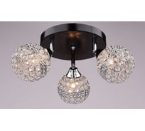 Потолочный светильник РОССВЕТ 3х60ВтхE27 РС16429 BK+CR/3C