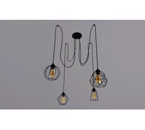 Потолочно-подвесной светильник РОССВЕТ 4*60Вт*E27 РС20871 BK/4P