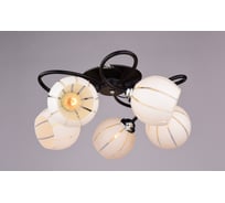 Люстра РОССВЕТ 5х60ВтхE27 РС19500 BK+CR/5C