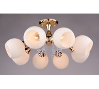 Люстра РОССВЕТ 8х60ВтхE27 РС20118 FG+WT/8C