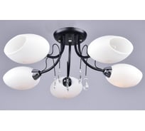 Люстра РОССВЕТ 5х40ВтхE14 РС20507 BK+CR/5C