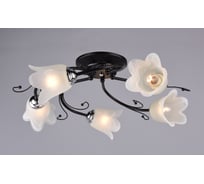 Люстра РОССВЕТ 5х60ВтхE27 РС20506 BK+CR/5C