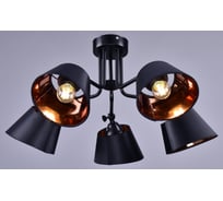 Потолочный светильник РОССВЕТ 5*60Вт*E27 РС21391 BK/5C